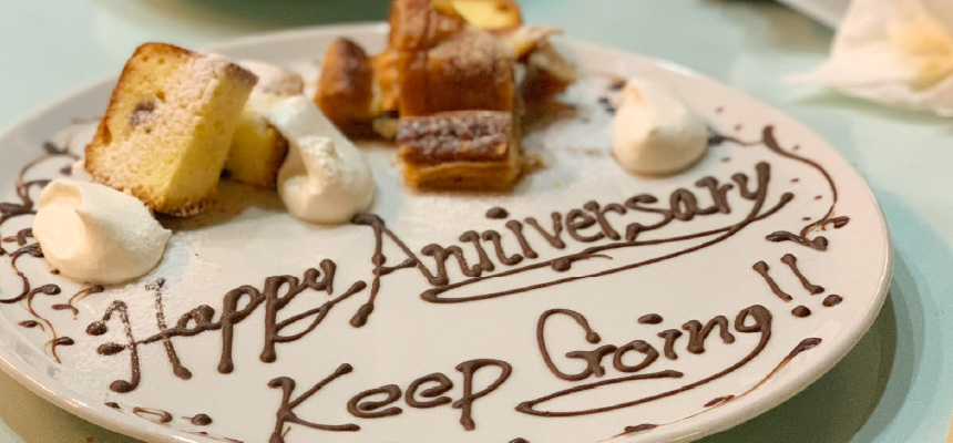 ケーキ画像「Happy Anniversary Keep Going!!」